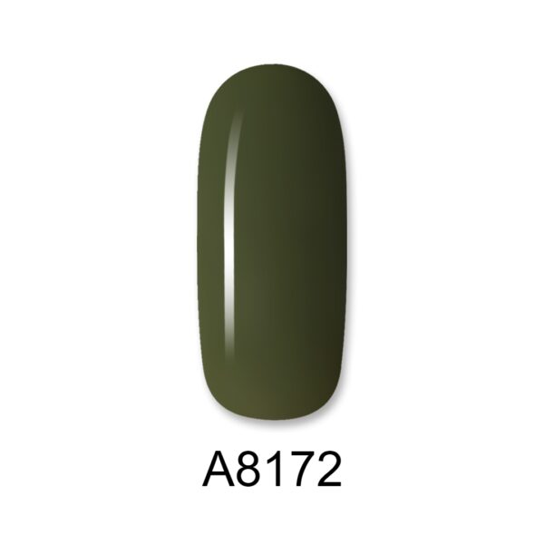 ALOHA Ημιμόνιμο βερνίκι 8ml – Color Coat A8172 / Χρώμα: Dark Olive Gray (Γκρι-Λαδί σκούρο)