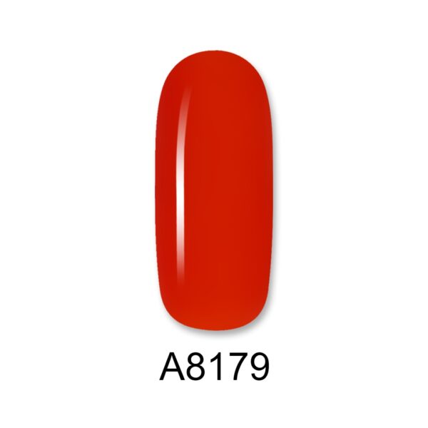 ALOHA Ημιμόνιμο βερνίκι 8ml – Color Coat A8179 / Χρώμα: Lava Red (Κόκκινο φλογερό)