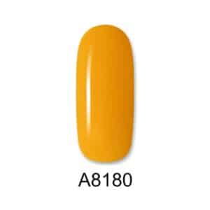 ALOHA Ημιμόνιμο βερνίκι 8ml – Color Coat A8180 / Χρώμα: Mustard Orange (Μουσταρδί)