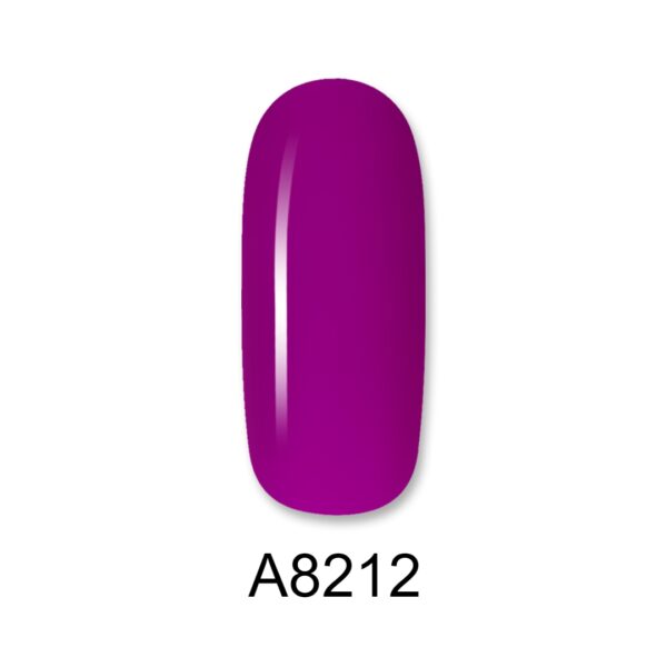 ALOHA Ημιμόνιμο βερνίκι 8ml – Color Coat A8212 / Χρώμα: Dark Fuschia (Φούξια σκούρο)