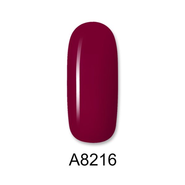 ALOHA Ημιμόνιμο βερνίκι 8ml – Color Coat A8216 / Χρώμα: Ruby Red (Κόκκινο Ρουμπινί)