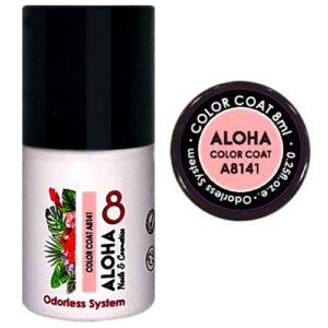 ALOHA Semi-permanent varnish 8ml – Color Coat A8141 / Color: Flesh Pink (Nude Pink)
