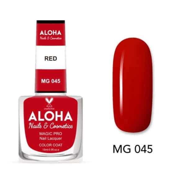 ALOHA Βερνίκι Νυχιών 10 ημερών με Gel Effect Χωρίς Λάμπα Magic Pro Nail Lacquer 15ml – MG 045