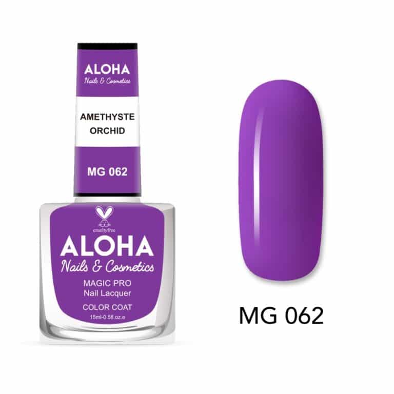 ALOHA Βερνίκι Νυχιών 10 ημερών με Gel Effect Χωρίς Λάμπα Magic Pro Nail Lacquer 15ml – MG 062