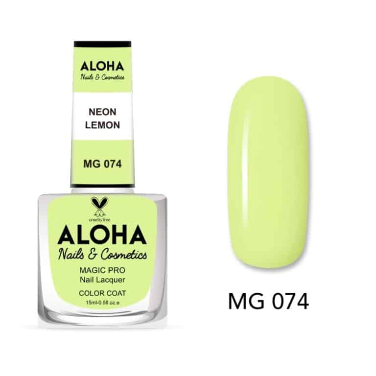 ALOHA Βερνίκι Νυχιών 10 ημερών με Gel Effect Χωρίς Λάμπα Magic Pro Nail Lacquer 15ml – MG 074