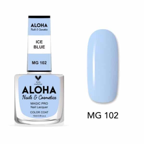 ALOHA Βερνίκι Νυχιών 10 ημερών με Gel Effect Χωρίς Λάμπα Magic Pro Nail Lacquer 15ml – MG 102