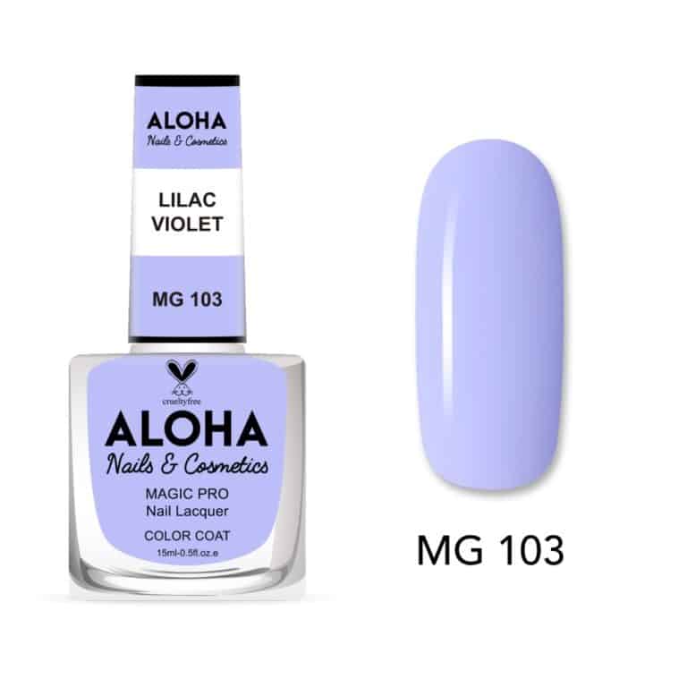 ALOHA Βερνίκι Νυχιών 10 ημερών με Gel Effect Χωρίς Λάμπα Magic Pro Nail Lacquer 15ml – MG 103