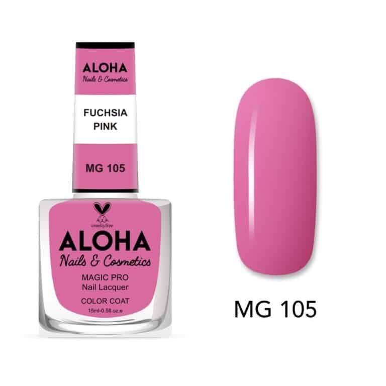 ALOHA Βερνίκι Νυχιών 10 ημερών με Gel Effect Χωρίς Λάμπα Magic Pro Nail Lacquer 15ml – MG 105
