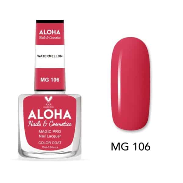 ALOHA Βερνίκι Νυχιών 10 ημερών με Gel Effect Χωρίς Λάμπα Magic Pro Nail Lacquer 15ml – MG 106
