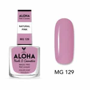 ALOHA Βερνίκι Νυχιών 10 ημερών με Gel Effect Χωρίς Λάμπα Magic Pro Nail Lacquer 15ml – MG 129