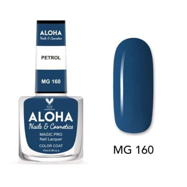 ALOHA Βερνίκι Νυχιών 10 ημερών με Gel Effect Χωρίς Λάμπα Magic Pro Nail Lacquer 15ml – MG 160
