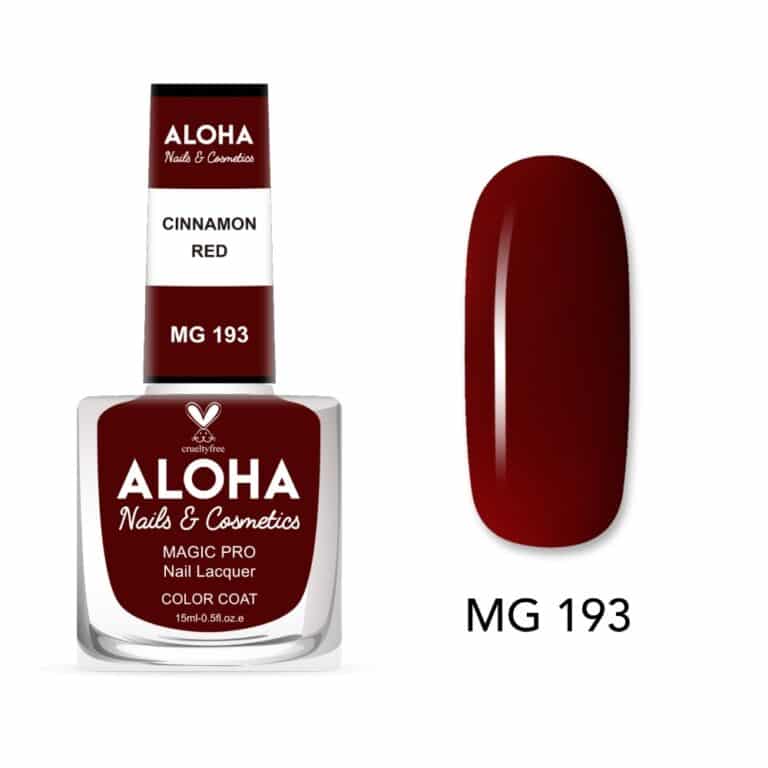 ALOHA Βερνίκι Νυχιών 10 ημερών με Gel Effect Χωρίς Λάμπα Magic Pro Nail Lacquer 15ml – MG 193