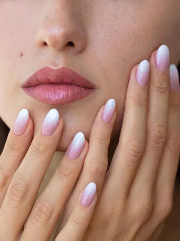 Όμπρε νύχια 15 Σχέδια & Πώς γίνεται ombre nyxia roz leuko