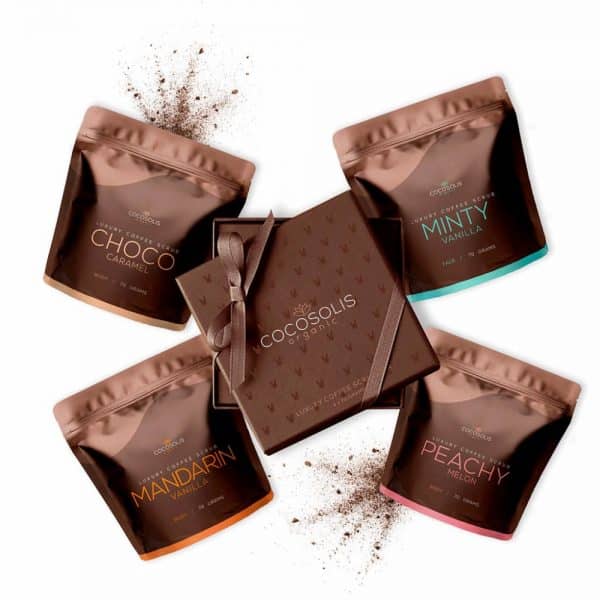 Cocosolis Organic – LUXURY COFFEE SCRUB BOX, 4 x 70gr
