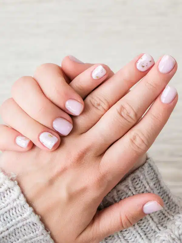 Nude Νύχια - 20 Σχέδια Μανικιούρ nude nails manicure 11