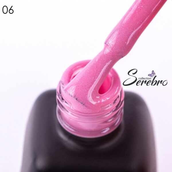 Serebro Ημιμόνιμο Βερνίκι Νο6 Strawberry Pink Diamond Shine 11ml