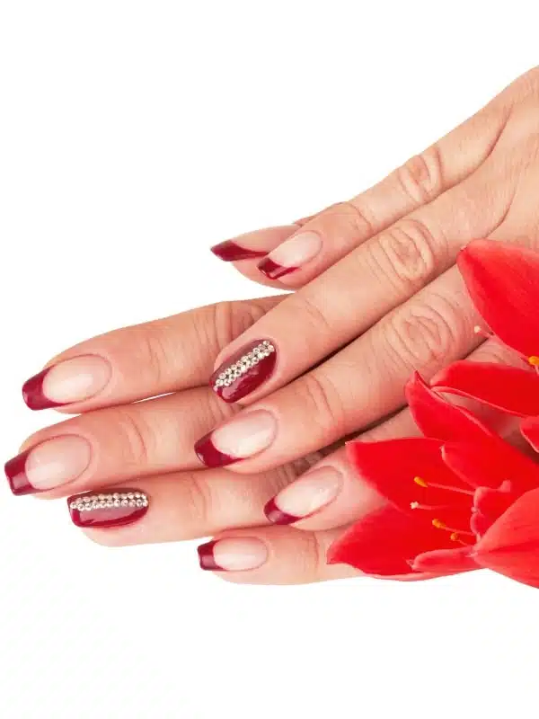 Νύχια Πάσχα 2023 - 30 Σχέδια Ιδέες kokkino galliko nyxia pasxa kosmima min