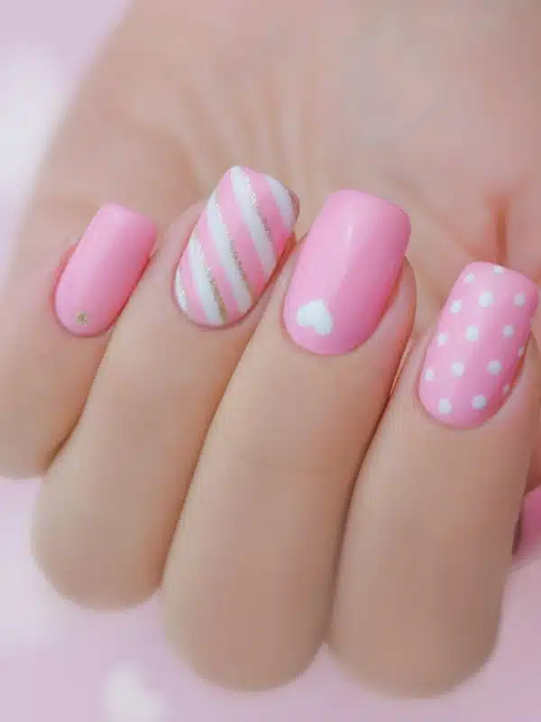 Νύχια Πάσχα 2023 - 30 Σχέδια Ιδέες roz poua pasxalina nyxia min