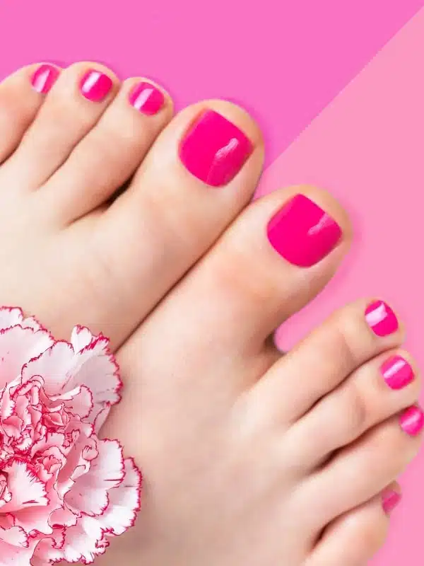 summer pedicure 10 min