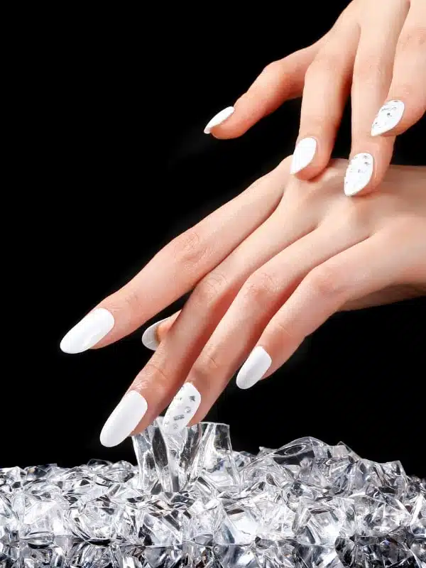 Άσπρα Νύχια 30 Σχέδια aspra nyxia diakosmhsh strass min