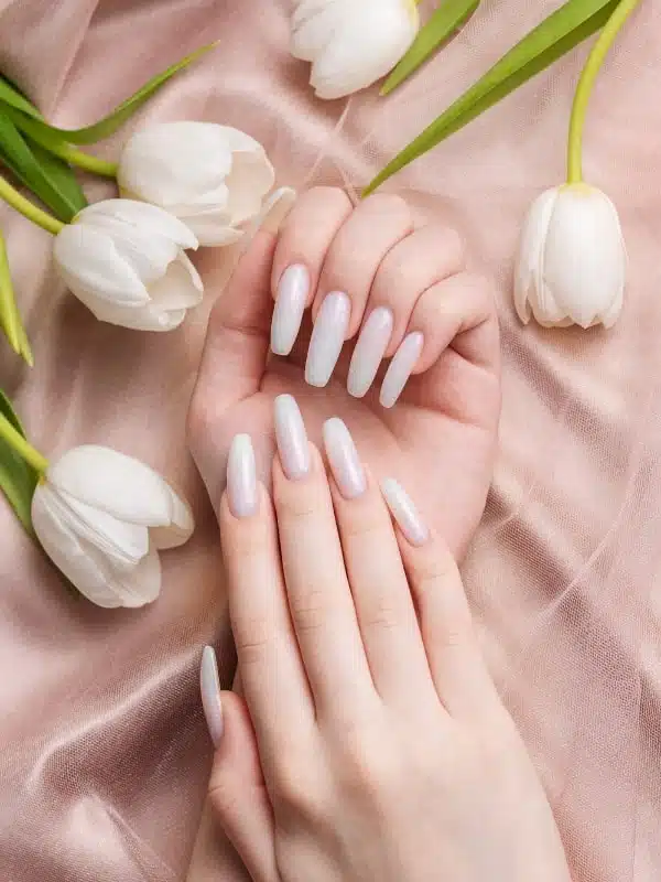 Νύχια Γαλακτερό - 20 Σχέδια Μανικιούρ galaktera makria nyxia tetragwna min