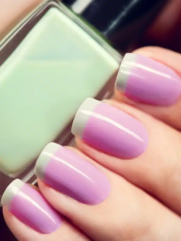 Μωβ Νύχια 50 Σχέδια galliko manikiour mwb prasino min