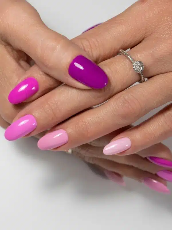 Ροζ Νύχια 50 Σχέδια oval makria nyxia roz apoxrwseis min