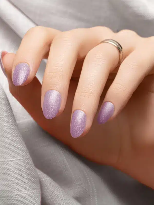 Μωβ Νύχια 50 Σχέδια oval mwb anoixto glitter manikiour min