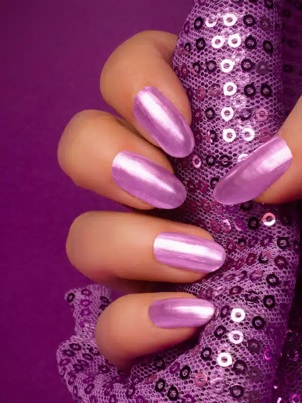 Νύχια Λιλά 20 Σχέδια Lila manicure perle makria