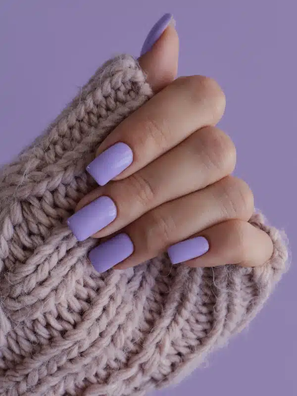 Νύχια Λιλά 20 Σχέδια Nyxia lila makria tetragwna