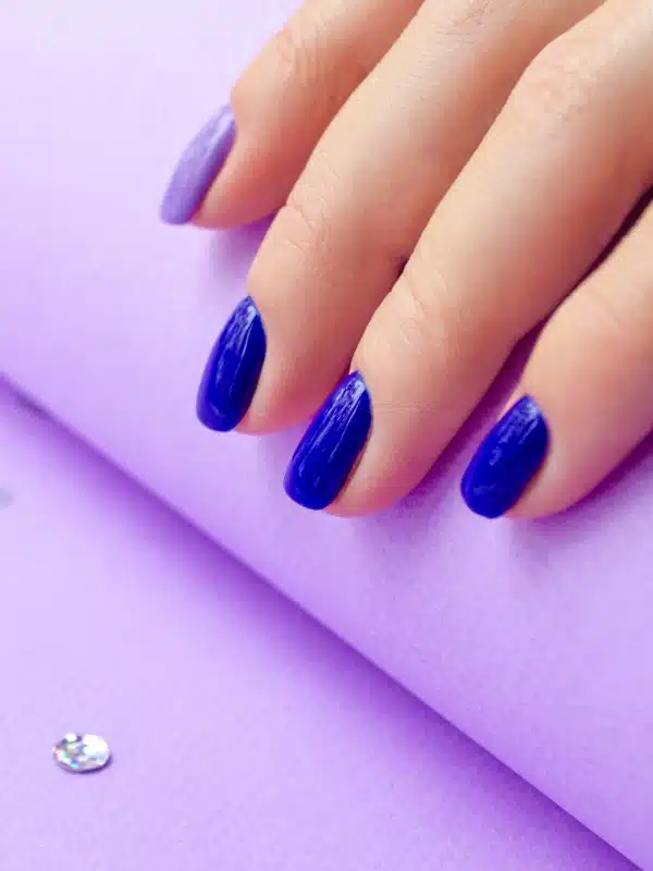 Νύχια Λιλά 20 Σχέδια Nyxia lila me mple