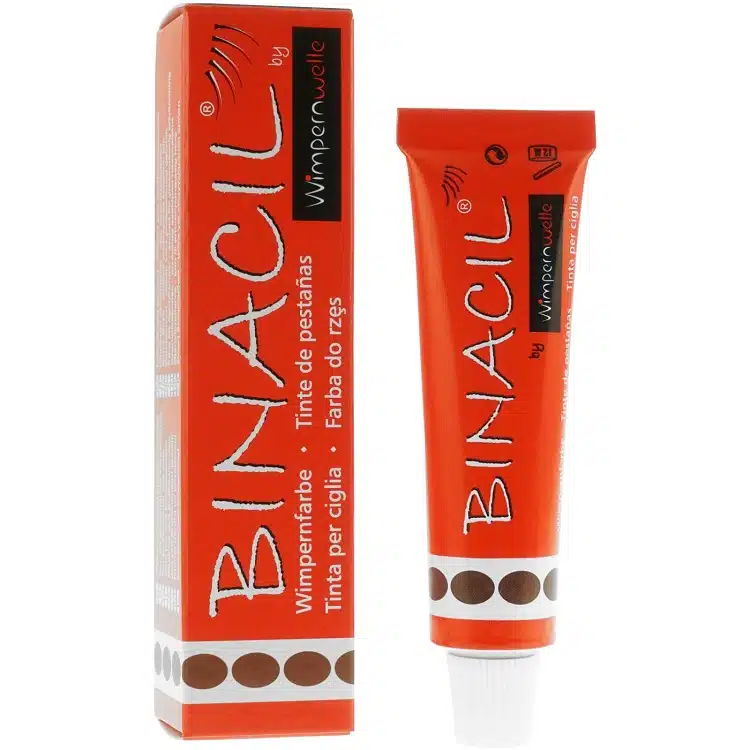 Binacil Brown βαφή Wimpernwelle – Επαγγελματική βαφή φρυδιών και βλεφαρίδων σε καφέ απόχρωση