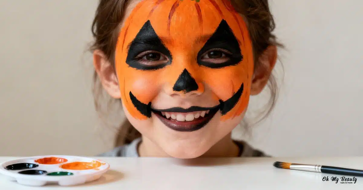 Μακιγιάζ Halloween κολοκύθα για παιδιά